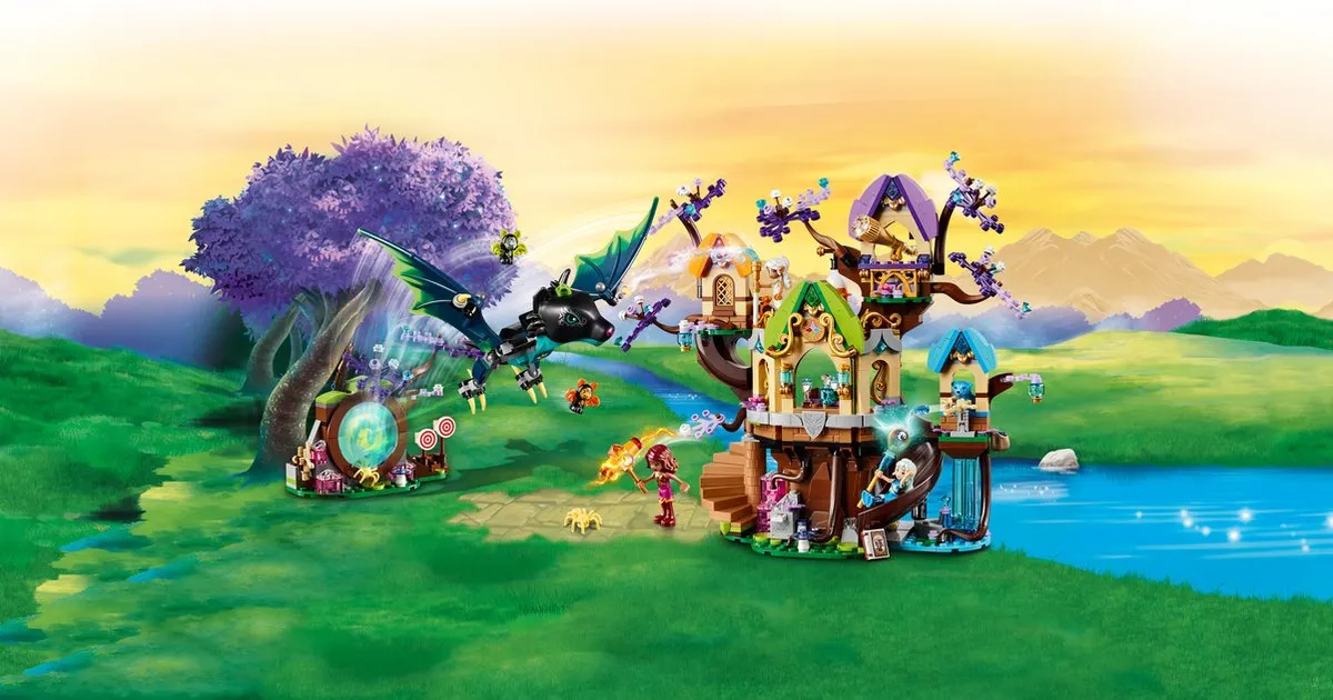 LEGO Elves Vleermuisaanval Elvenstar Boom 41196 - 883 Stukken - 3 Minifiguren