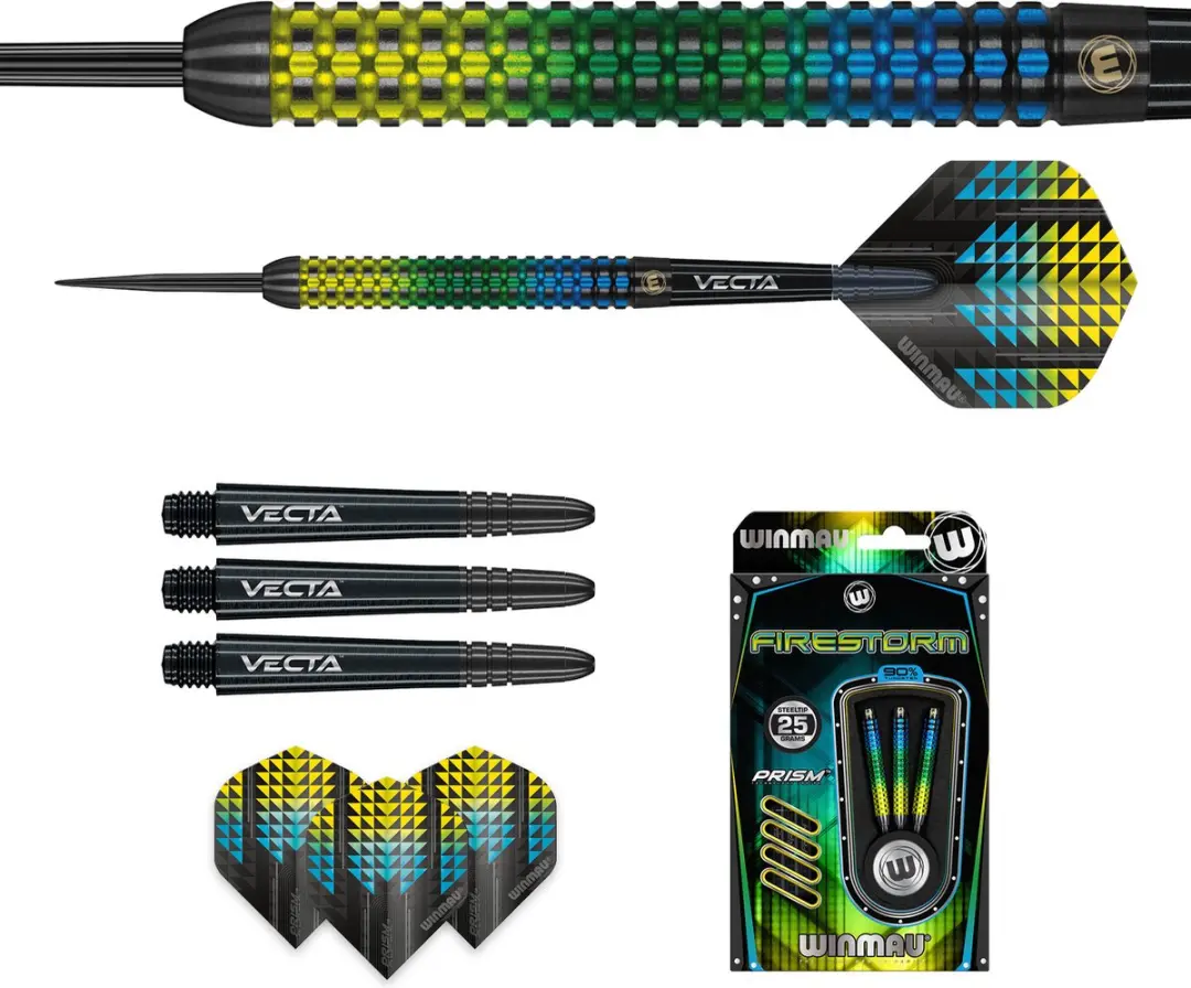 Winmau Firestorm 90% Dartpijlen 25g - 3 Stuks
