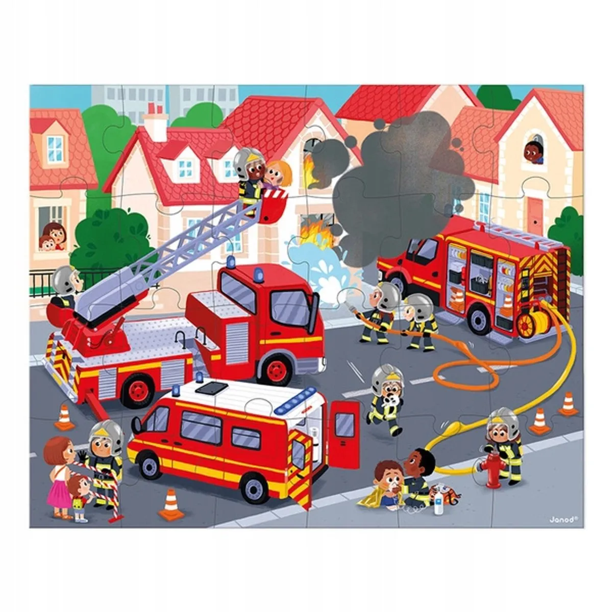 Janod Brandweer Puzzel 24 Stuks