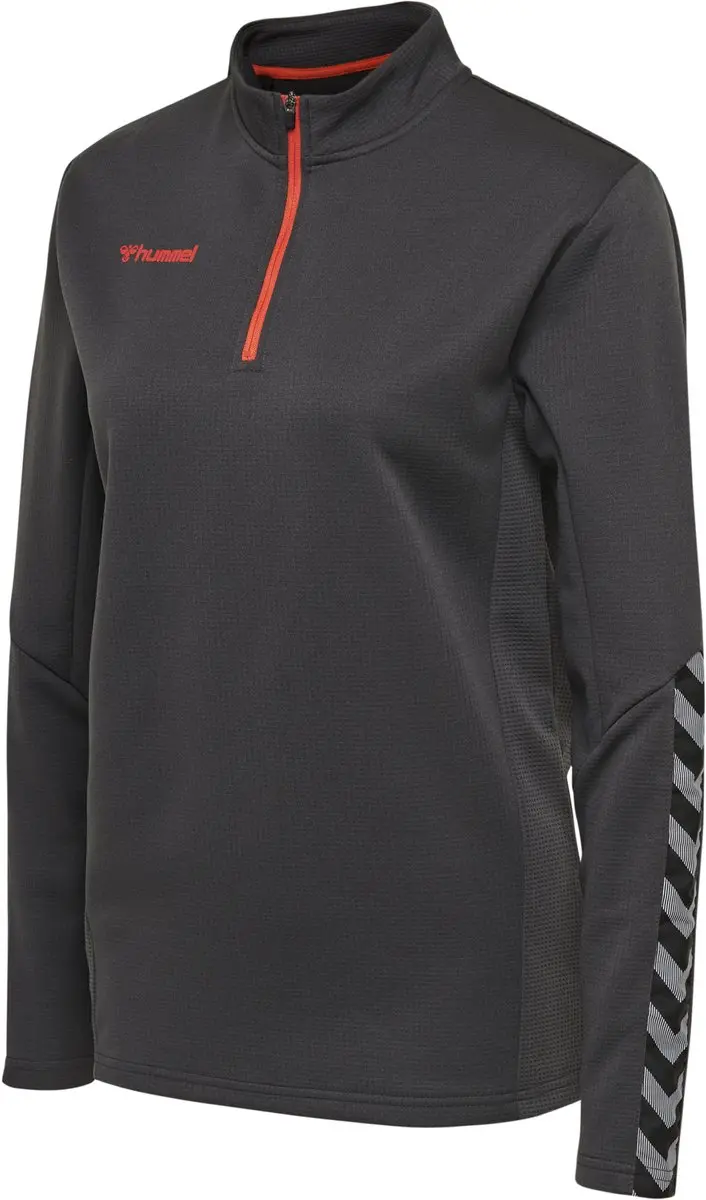 Hummel Authentic Half Zip Sweatshirt - Vrouwen - M - Grijs - afbeelding 2 van 6
