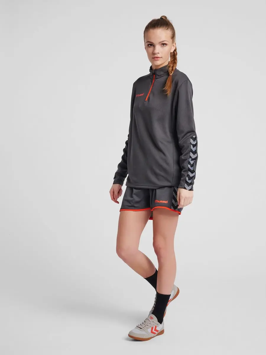 Hummel Authentic Half Zip Sweatshirt - Vrouwen - M - Grijs - afbeelding 5 van 6