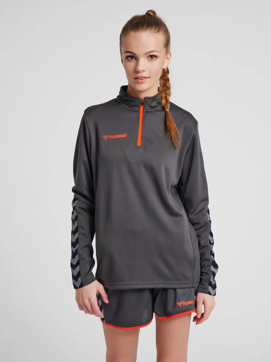 Hummel Authentic Half Zip Sweatshirt - Vrouwen - M - Grijs - afbeelding 4 van 6