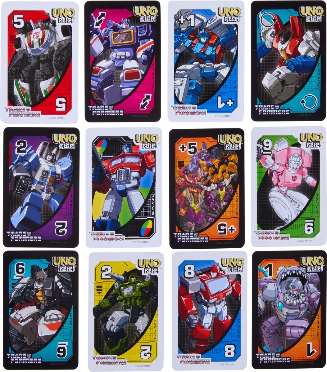 Mattel UNO Flip! Transformers Kaartspel - 2-10 Spelers