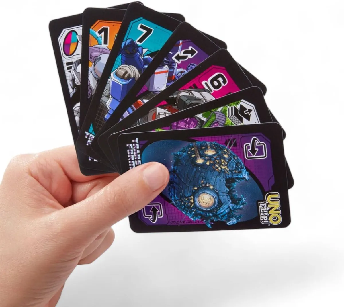 Mattel UNO Flip! Transformers Kaartspel - 2-10 Spelers