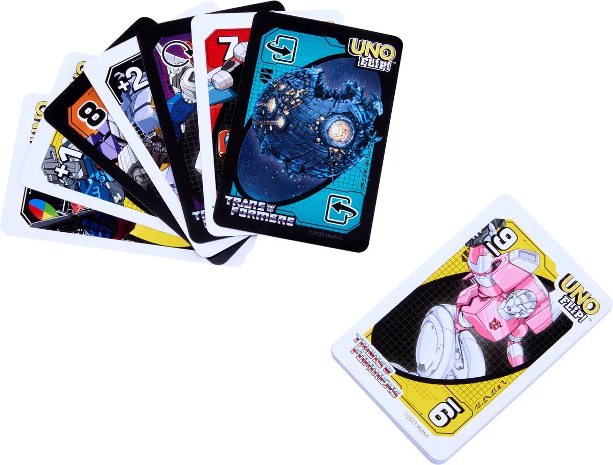 Mattel UNO Flip! Transformers Kaartspel - 2-10 Spelers