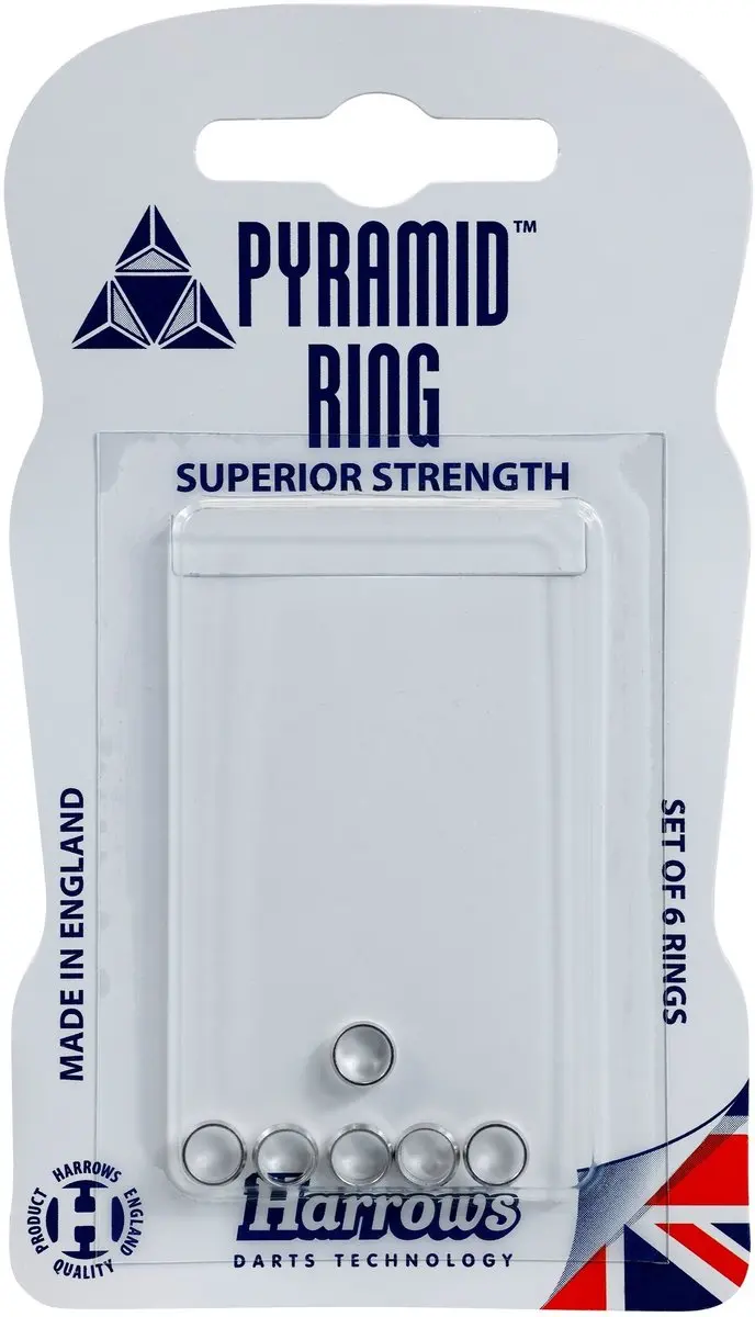 Harrows Pyramid Rings ABH0021 - 3 Stuks - Zilver