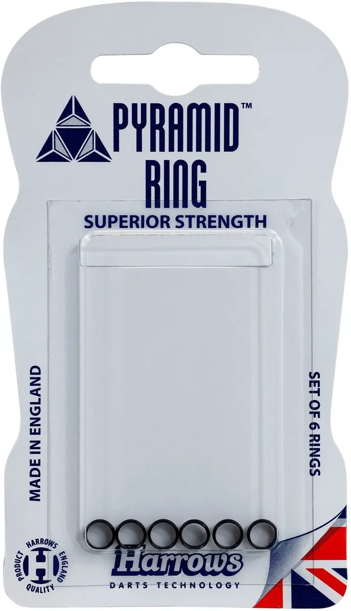 Harrows Pyramid Rings ABH0021 - 3 Stuks - Zilver