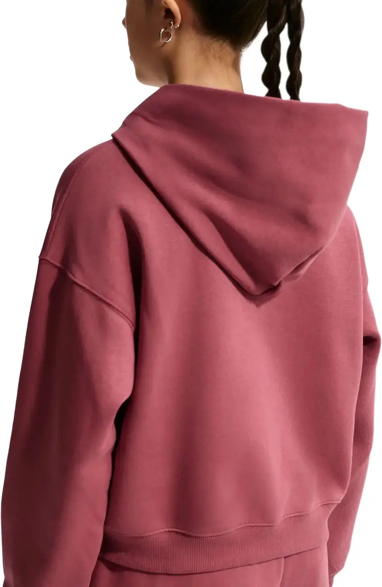 Nike Studio Fleece Hoodie Pink Smoke - Maat L