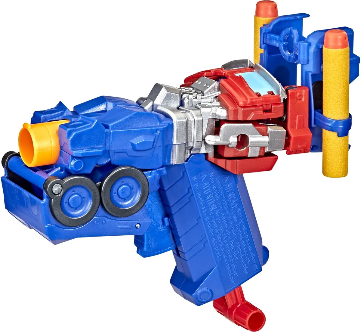 Nerf Transformers Optimus Prime Blaster 2-in-1 - Blauw/Rood/Zilver/Geel
