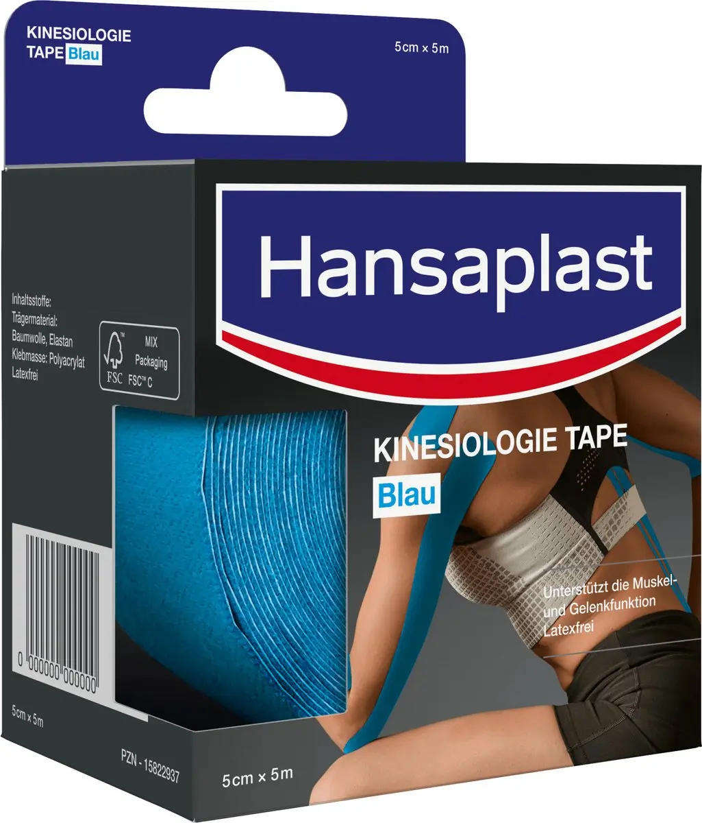 Hansaplast Kinesiologie Tape Blauw 5m