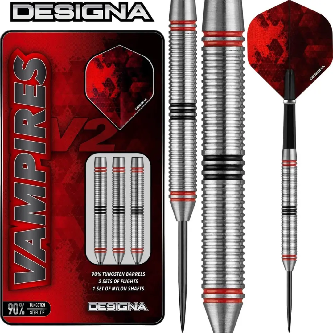 Designa Darts Vampires V2 M4 - 26 gram - 3 Stuks - afbeelding 6 van 6