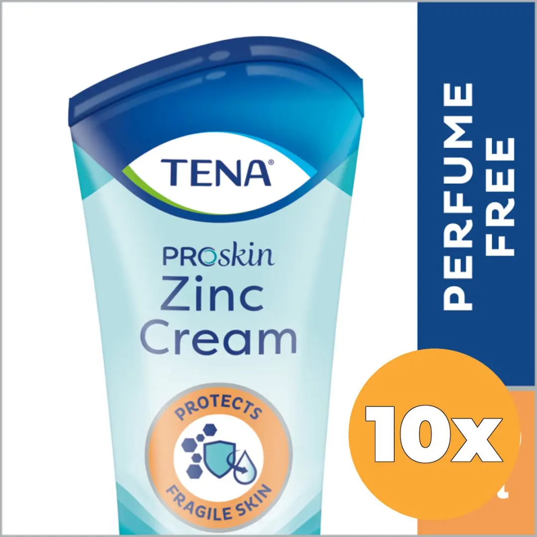 TENA Proskin Zinkcrème 100ml - 10 Stuks