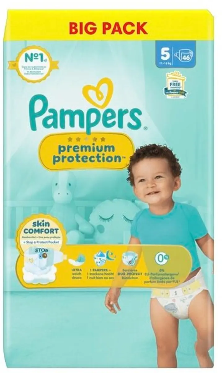 Pampers Premium Protection Maat 5 Luiers 46 Stuks