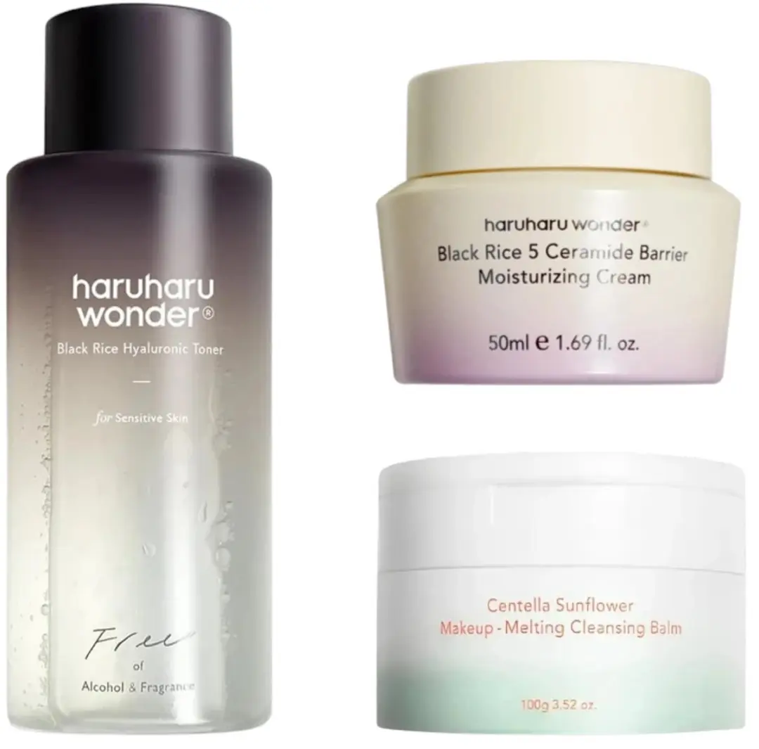 Haruharu Wonder Cleansing Balm Toner Barrier Cream