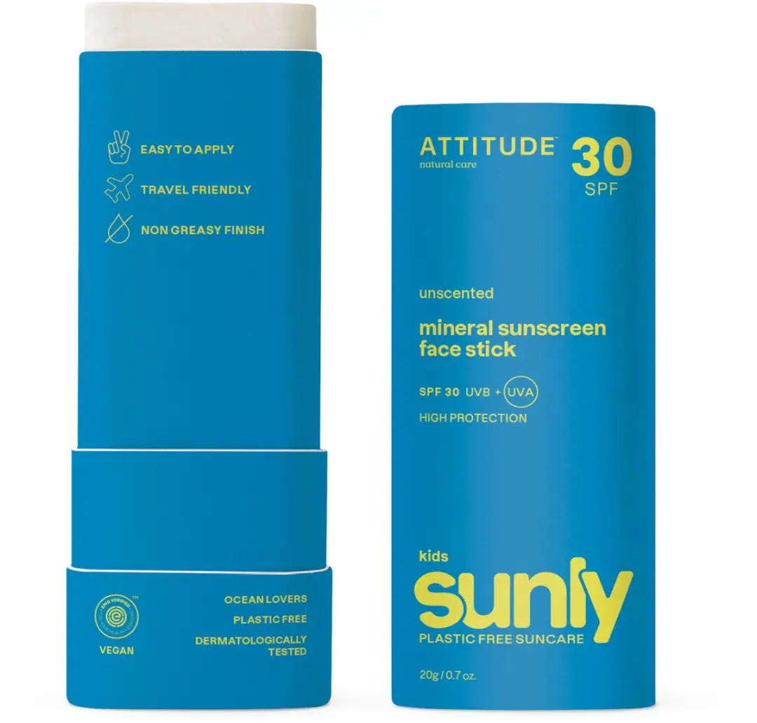 Attitude Zonnebrandstick Gezicht Baby & Kind SPF 30