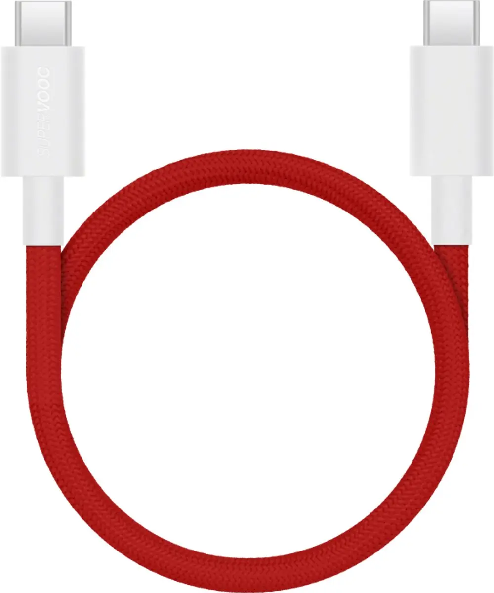 OnePlus SuperVOOC USB-C Kabel 100W 120cm - Rood