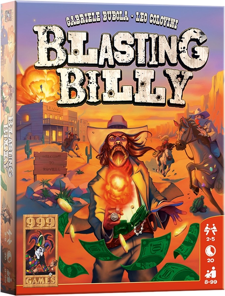 999 Games - Blasting Billy - Kaartspel - Kinderspel - Educatief spel - Actiespel - Klein cadeautje - bevat spelregels in NL, EN en FR