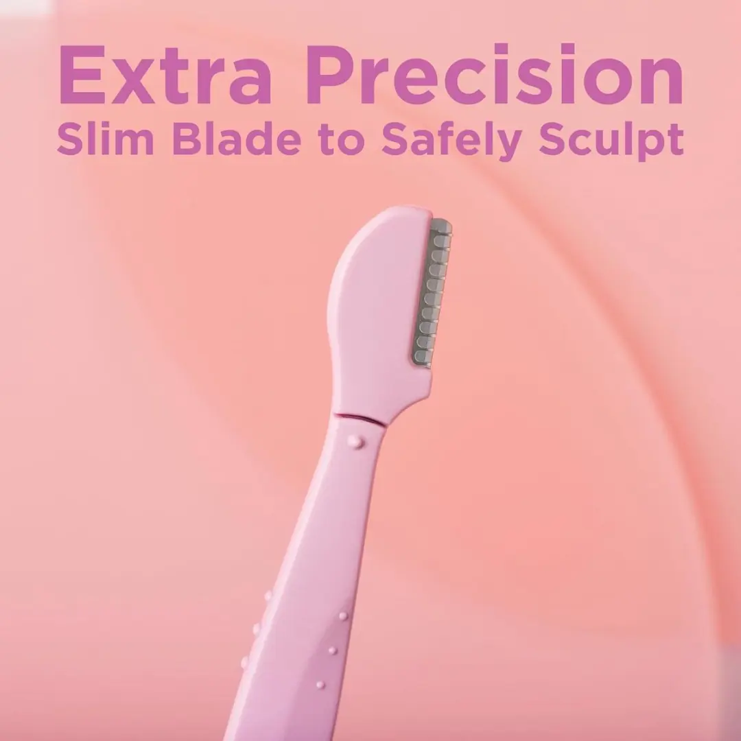Wilkinson Sword Intuition Eyebrow Styler - 3 Verwisselbare Mesjes - Roze