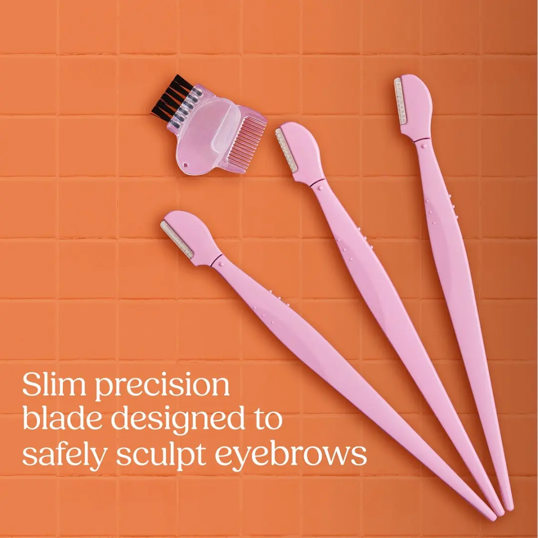 Wilkinson Sword Intuition Eyebrow Styler - 3 Verwisselbare Mesjes - Roze