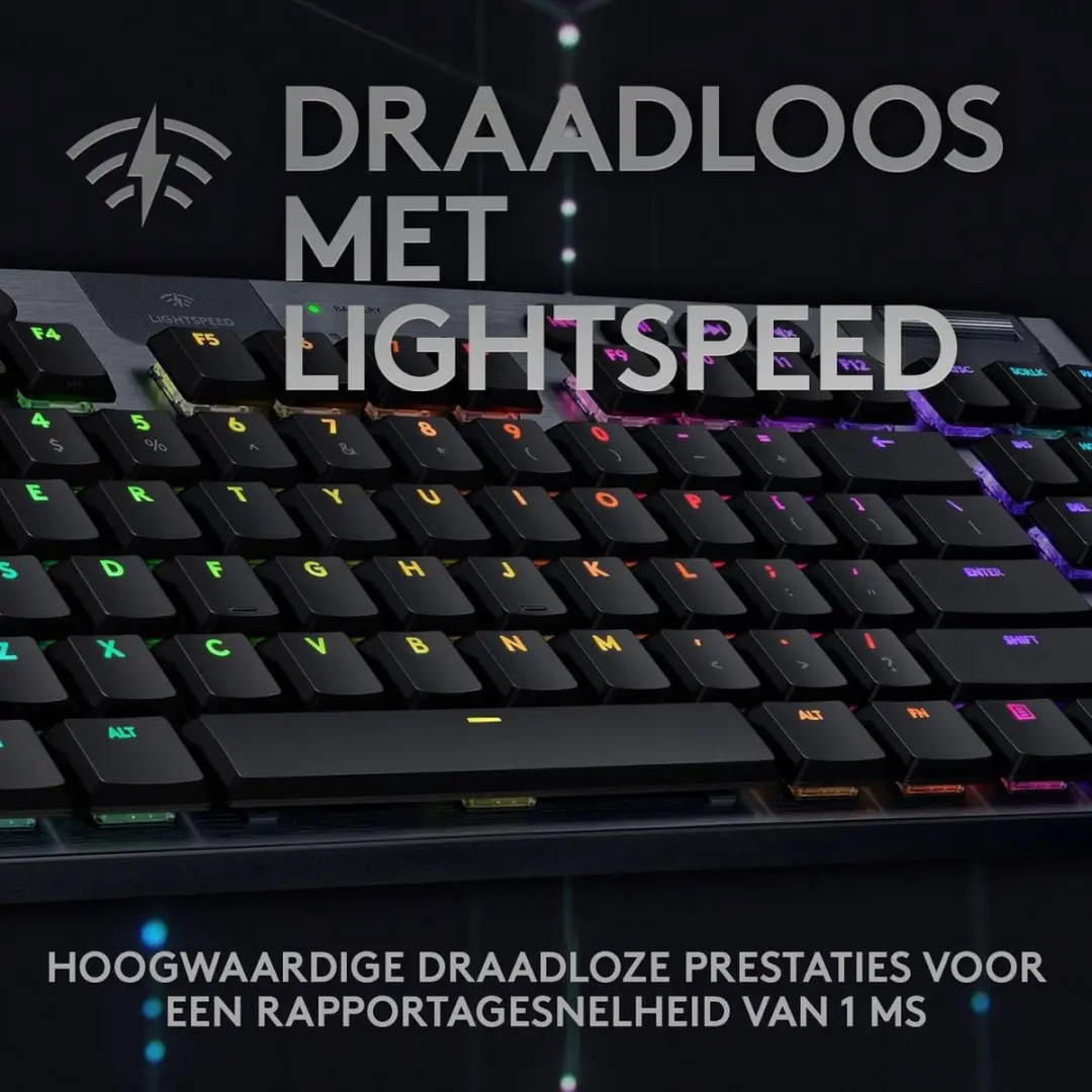 Logitech G G915 TKL GL Tactile Gamingtoetsenbord - Draadloos - Zwart