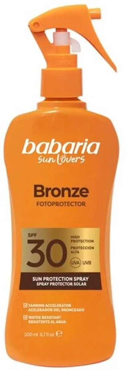 Babaria Bronze Zonnebrandspray SPF30 200ml