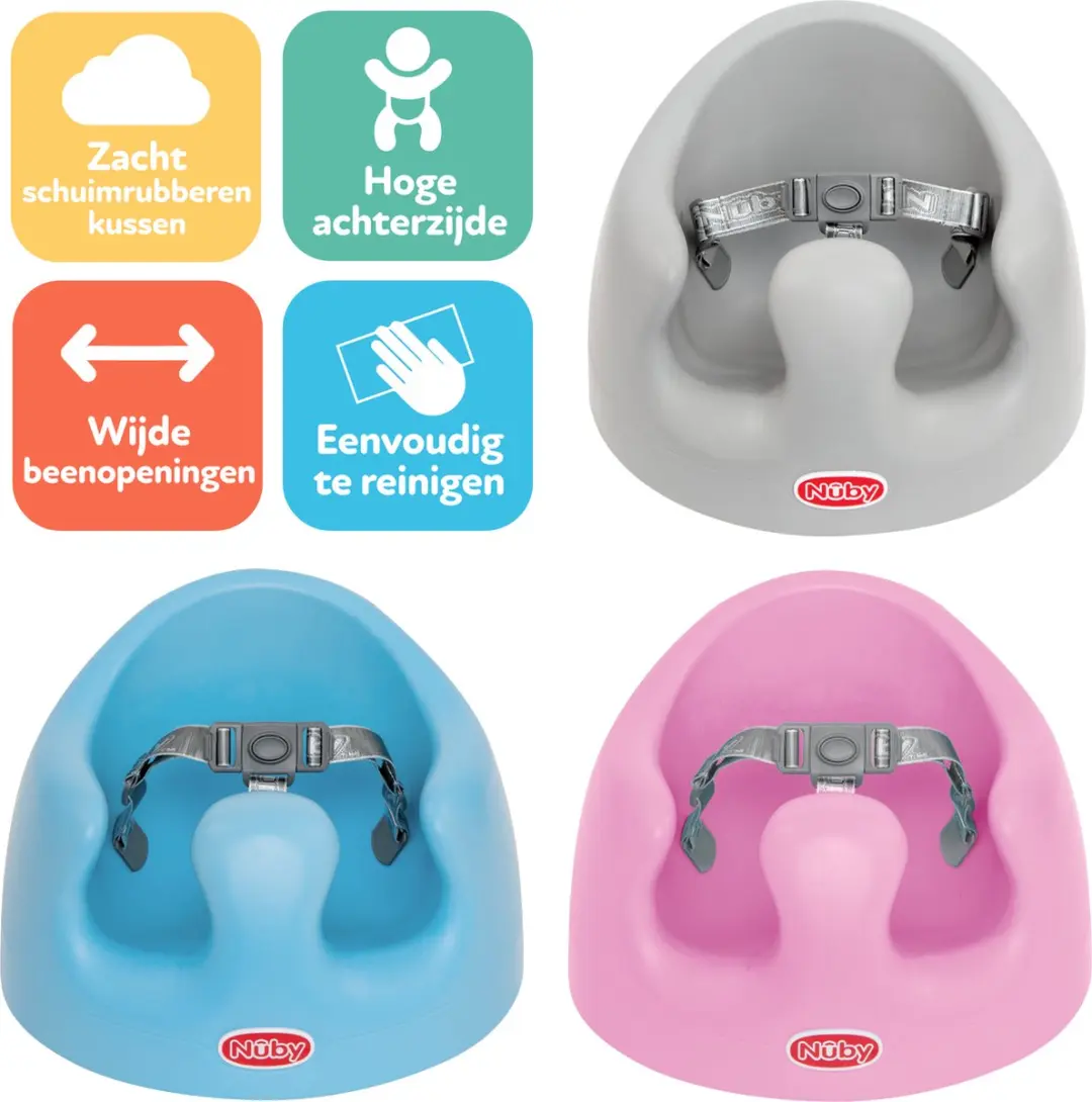 Nûby Foam Seat Babyzitje Blauw - 4-12 maanden