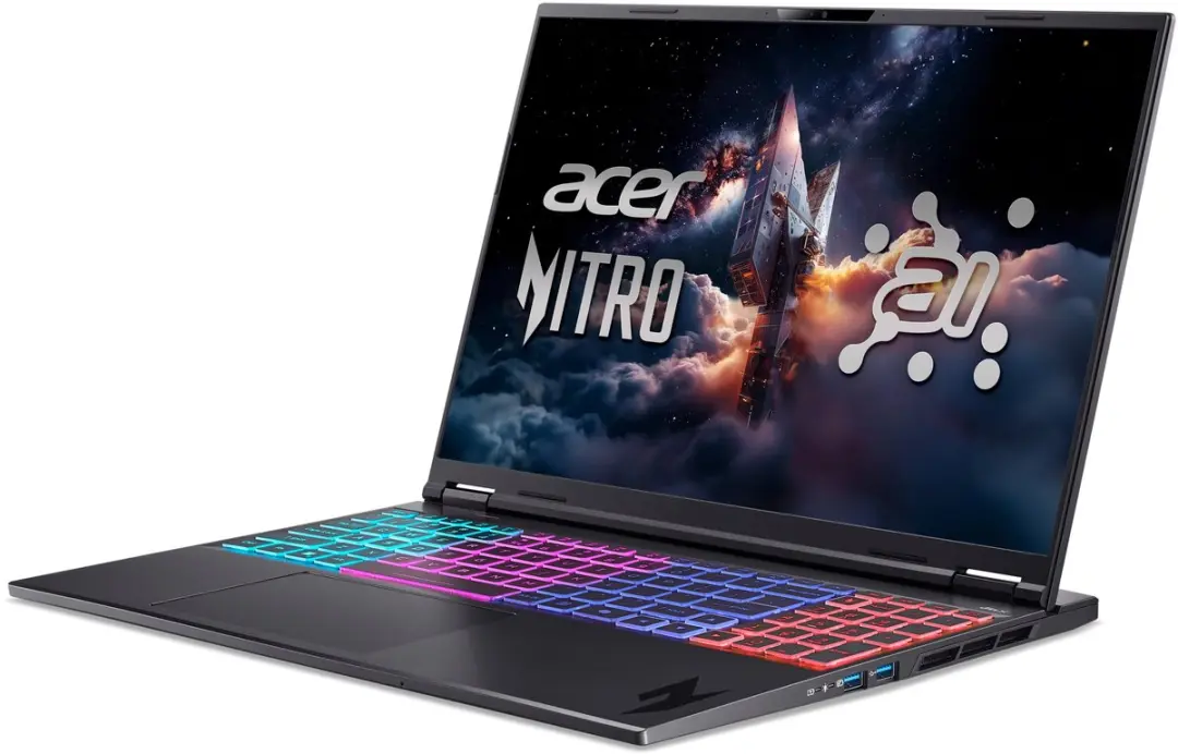 Acer Nitro 16S AI AN16S-61-R4XE Gaming Laptop - 16" 3K 180Hz - AMD Ryzen AI 7 - 32GB - 1TB SSD - RTX 5070