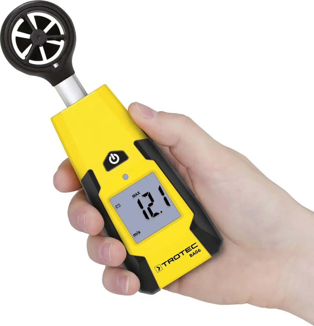 Trotec BA06 Schoepenwiel-Anemometer - Geel/Zwart - afbeelding 6 van 6