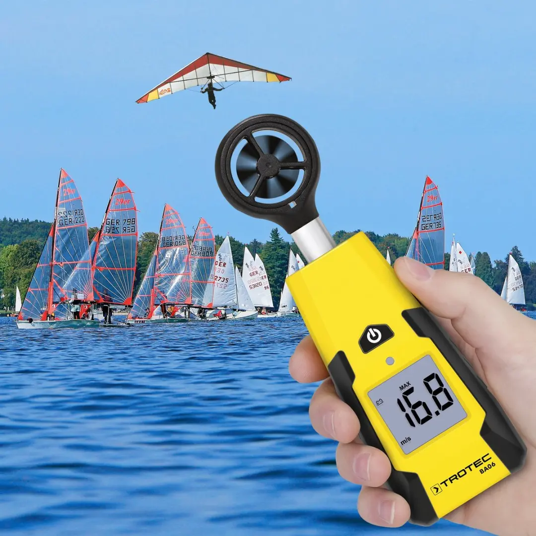 Trotec BA06 Schoepenwiel-Anemometer - Geel/Zwart