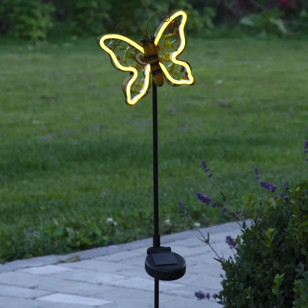 Star Trading Linny Butterfly Grondstaak Zonne-energie - Zilver - afbeelding 4 van 6
