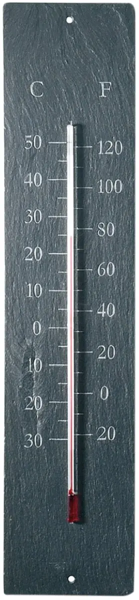 Esschert Design Thermometer Leisteen 10x1,5x45cm