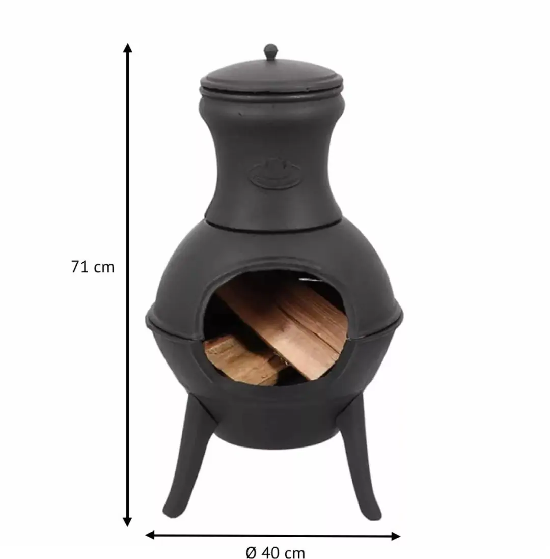 Esschert Design Tuinhaard XS Gietijzer - Zwart