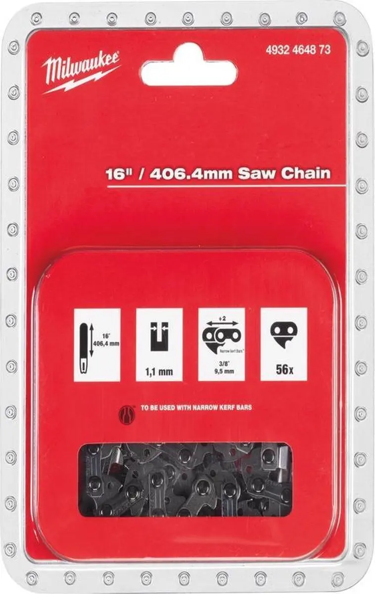 Milwaukee 40cm Kettingzaag Ketting 3/8 x 406,4 x 1,1