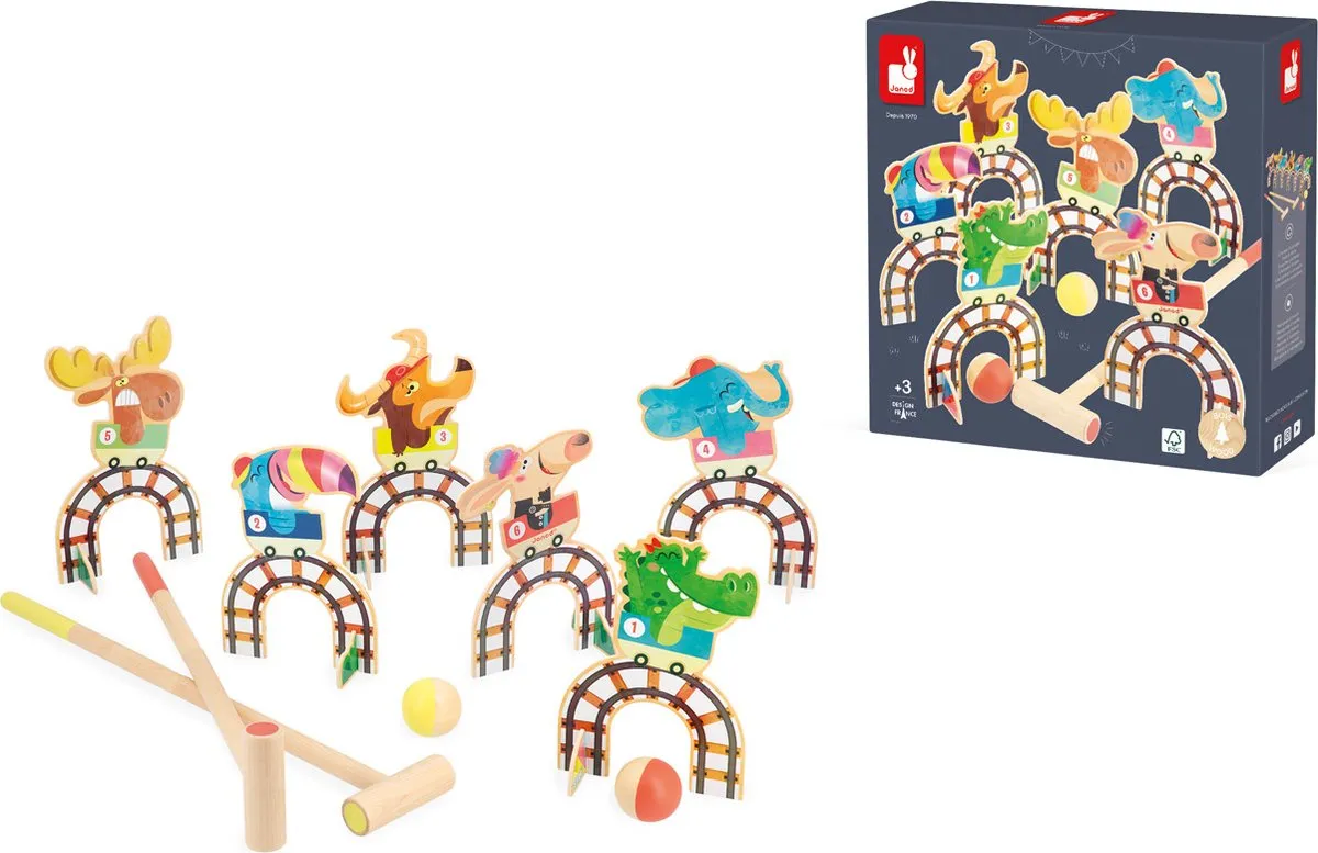 Janod Applepop Croquet Achtbaan Spel