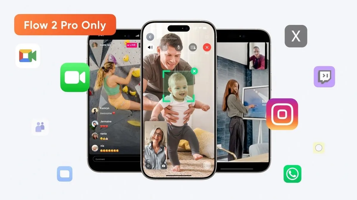 Insta360 Flow 2 Pro AI Tracker Bundle - Summit White