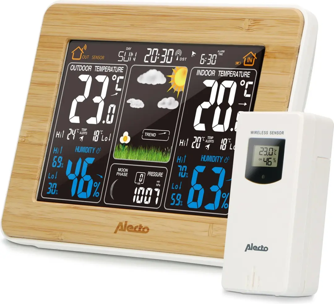 Alecto WS-1560 Professioneel Weerstation - Buitensensor Bamboe