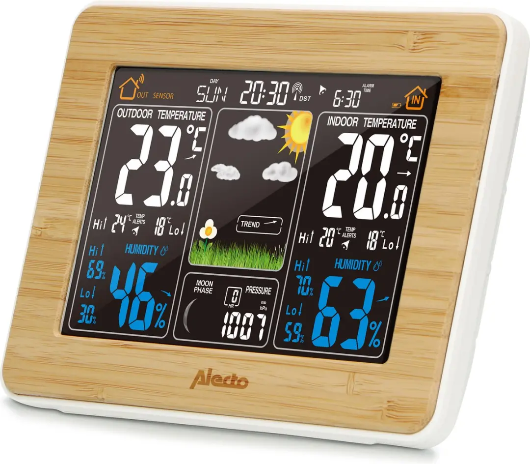 Alecto WS-1560 Professioneel Weerstation - Buitensensor Bamboe - afbeelding 6 van 6