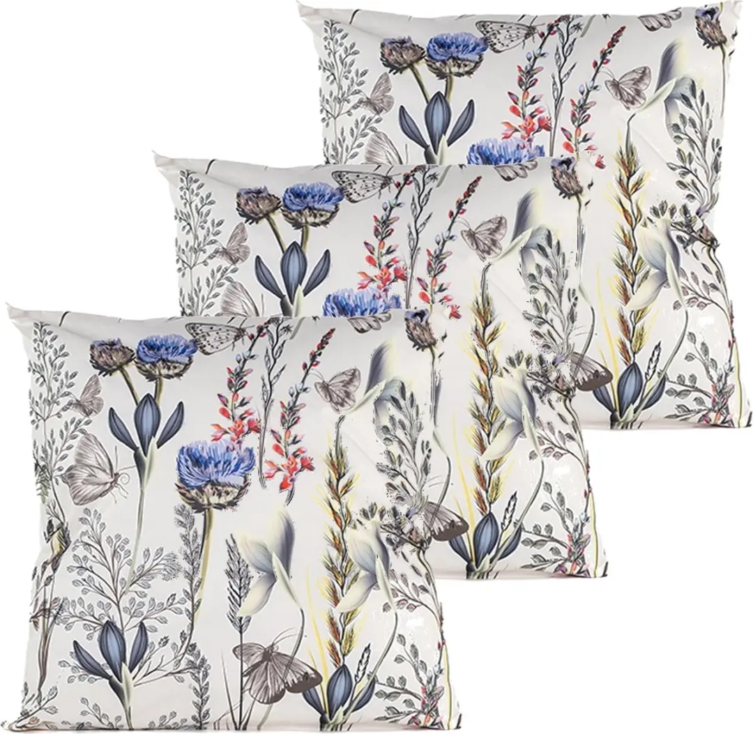 Anna's Collection Buitenkussen Bloem 3x