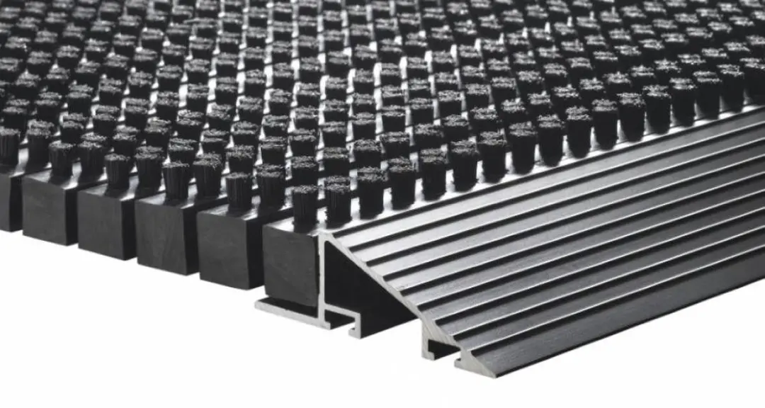 Hamat Outline Buiten Deurmat 60x90cm - Pure Black