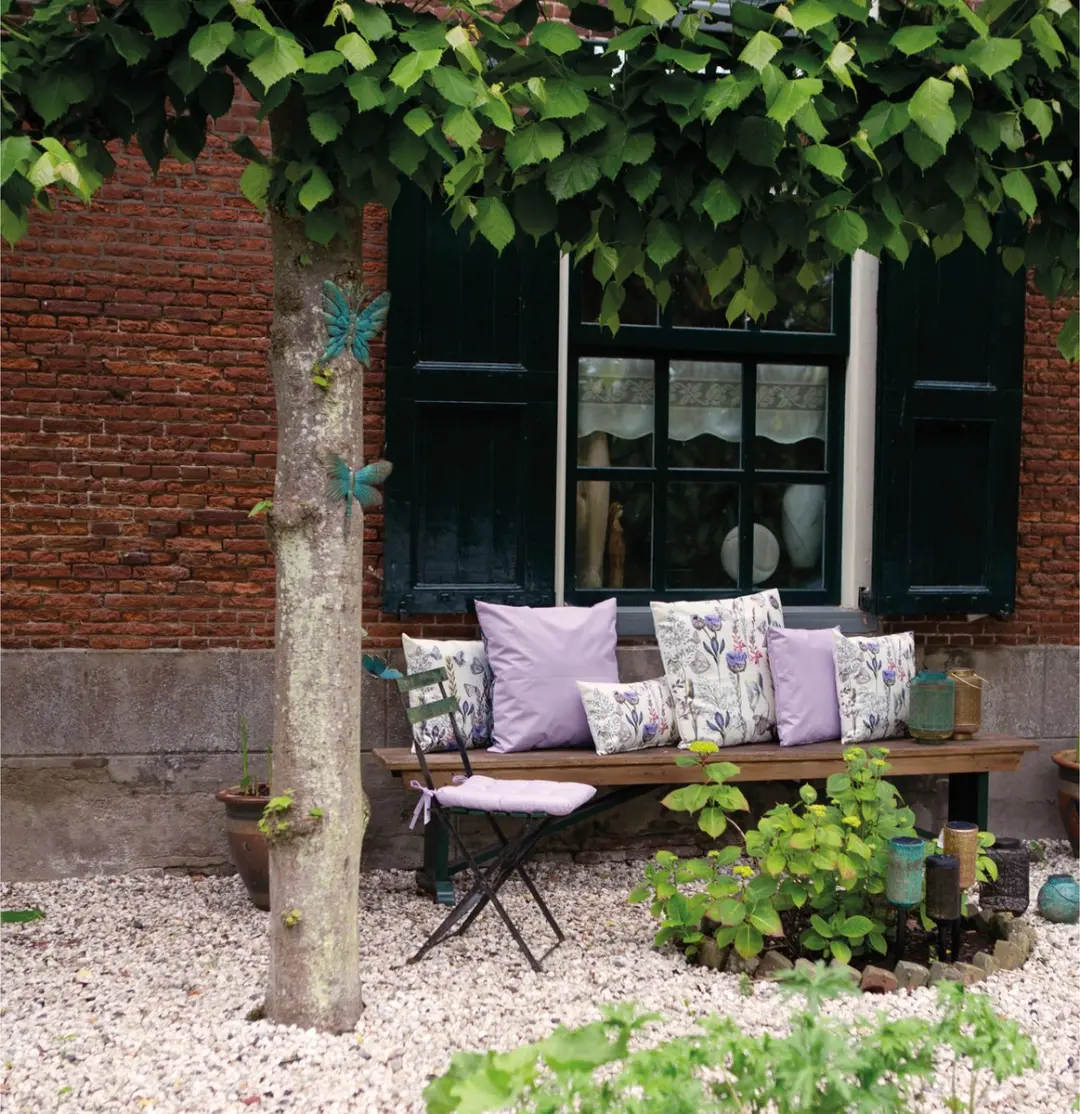 Anna's Collection Buiten Sierkussens 45x45cm - 4 Stuks - Lila