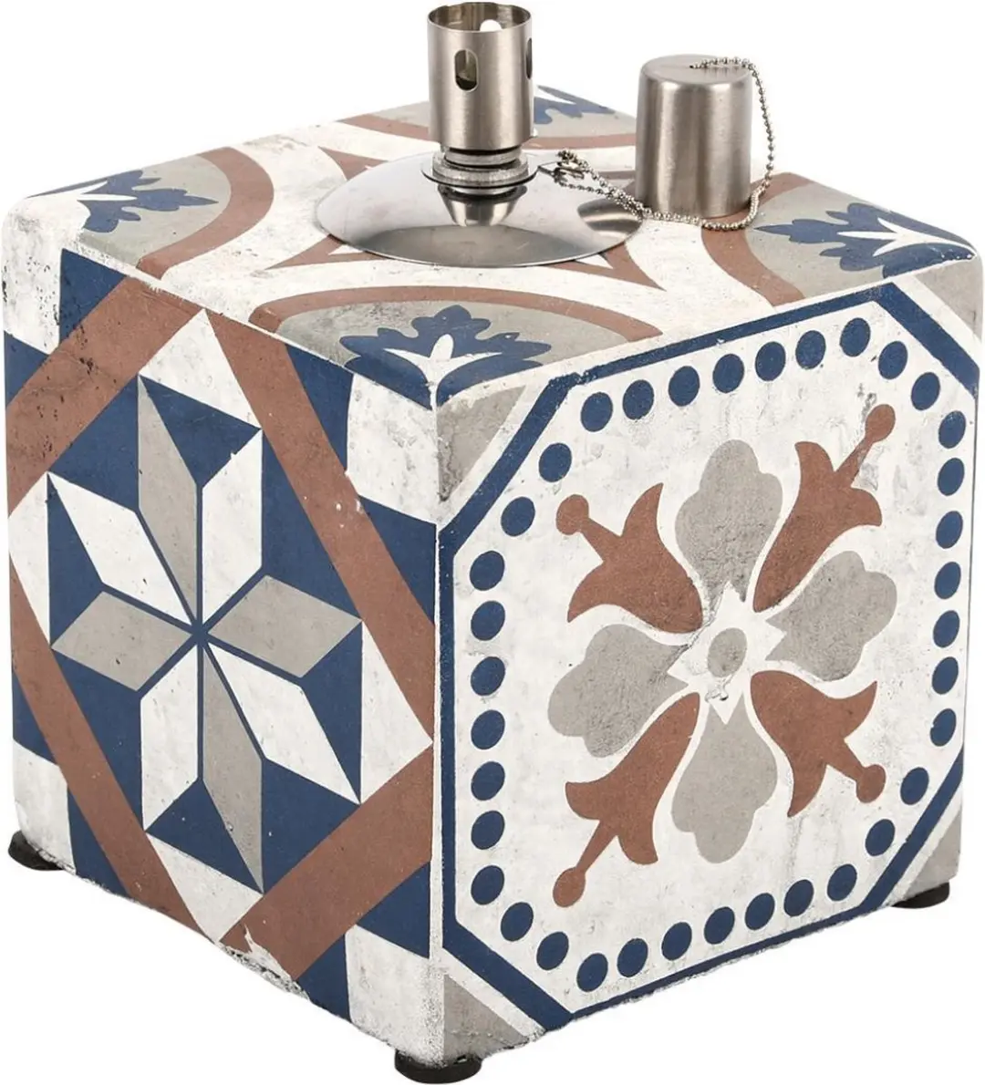 Esschert Garden Portugese Tegels Olielamp - Ø13.1cm - Divers