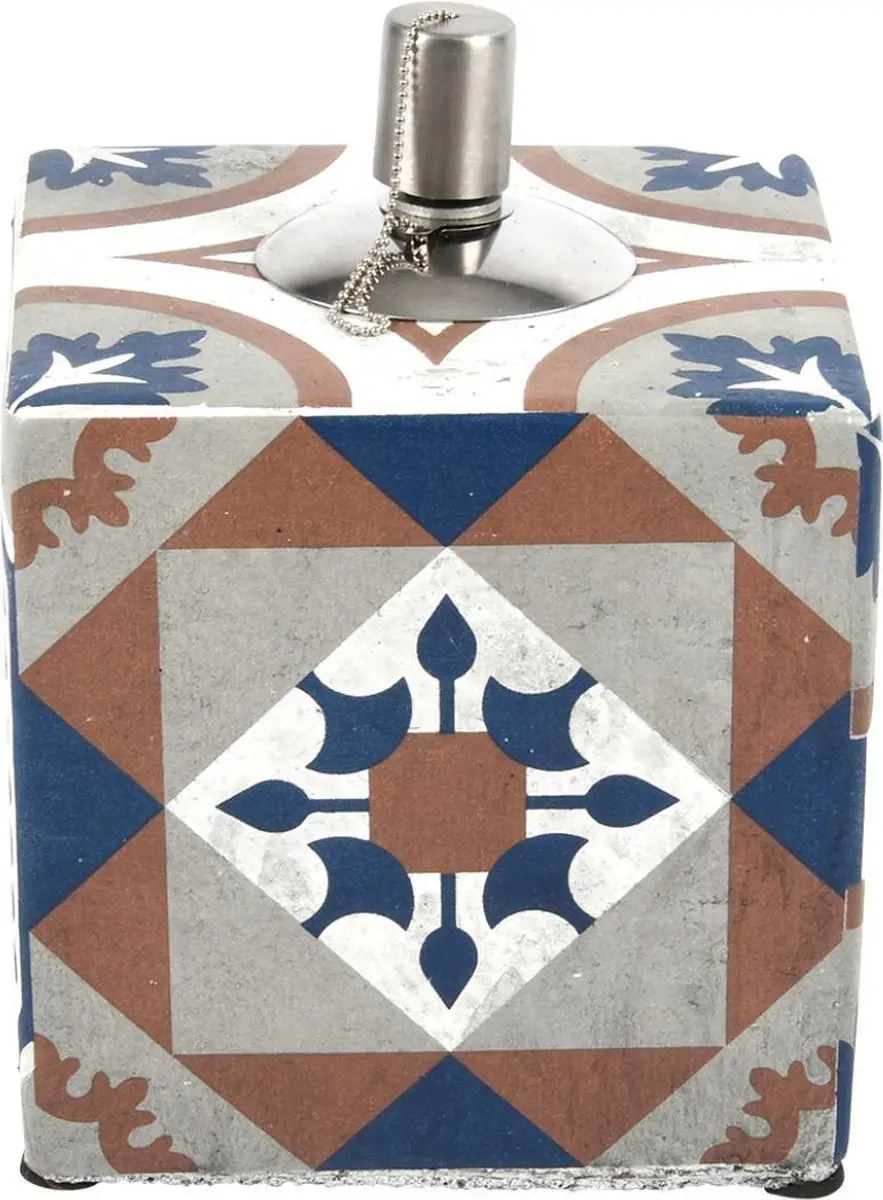 Esschert Garden Portugese Tegels Olielamp - Ø13.1cm - Divers