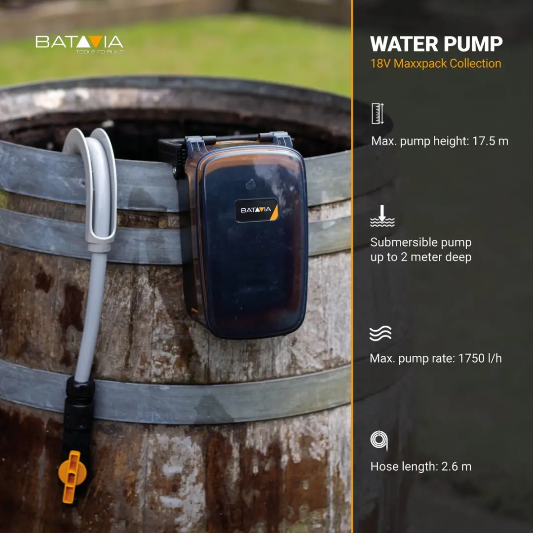 Batavia 18V Accu Waterpomp 7064056 - 1800 l/u