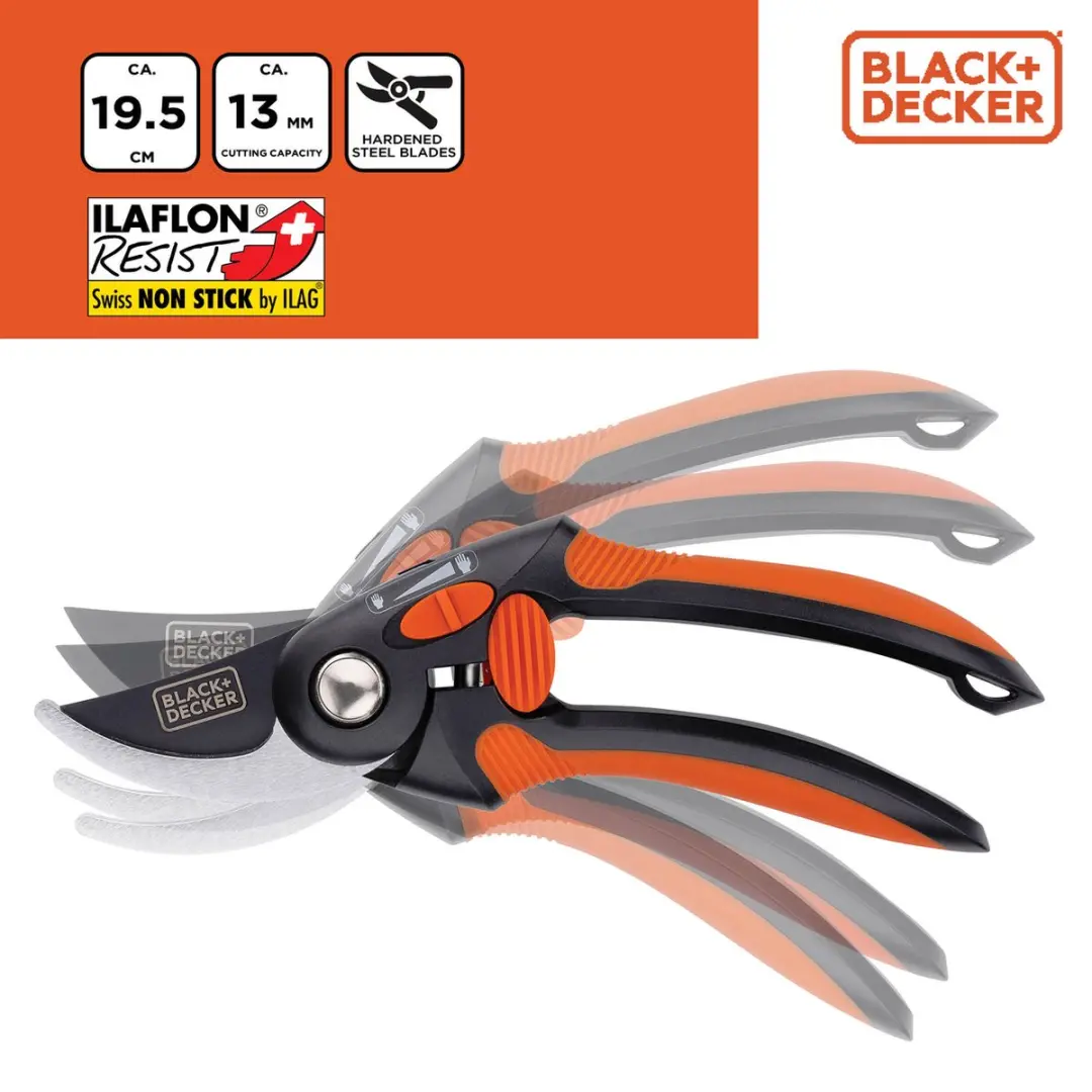 BLACK+DECKER Snoeischaar 13mm - Takkenschaar Zwart
