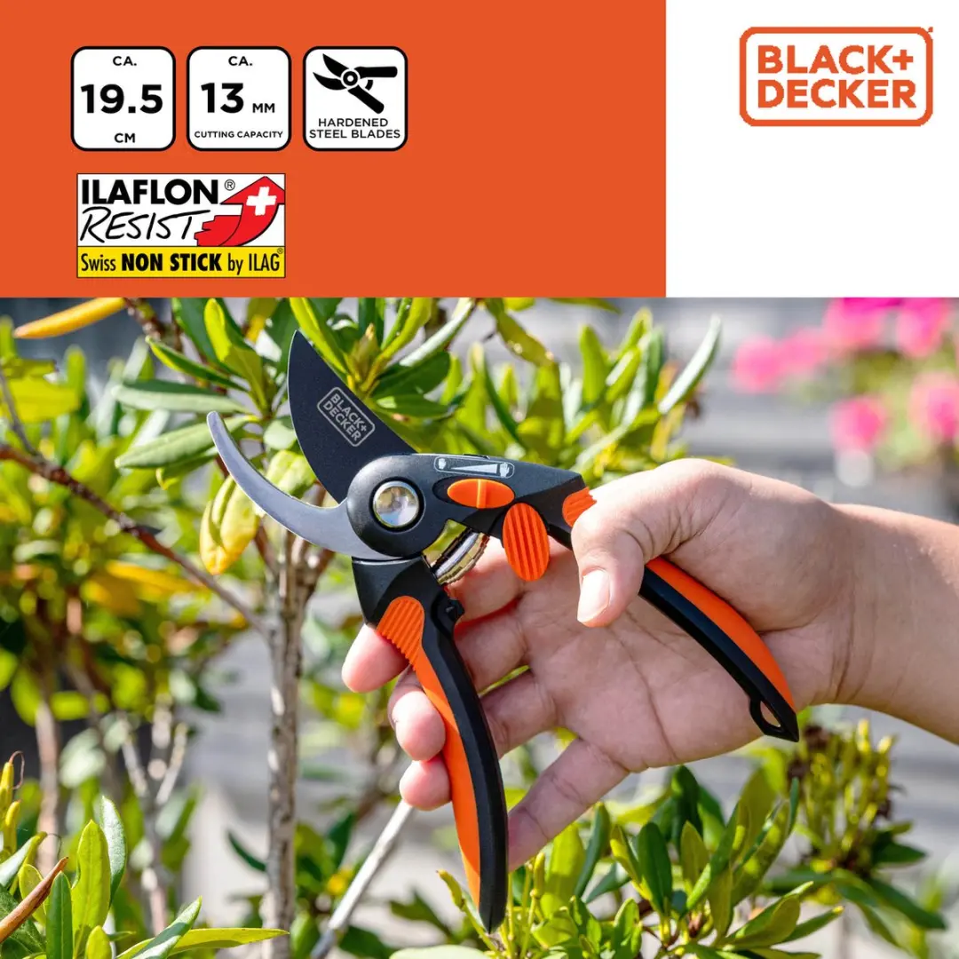 BLACK+DECKER Snoeischaar 13mm - Takkenschaar Zwart