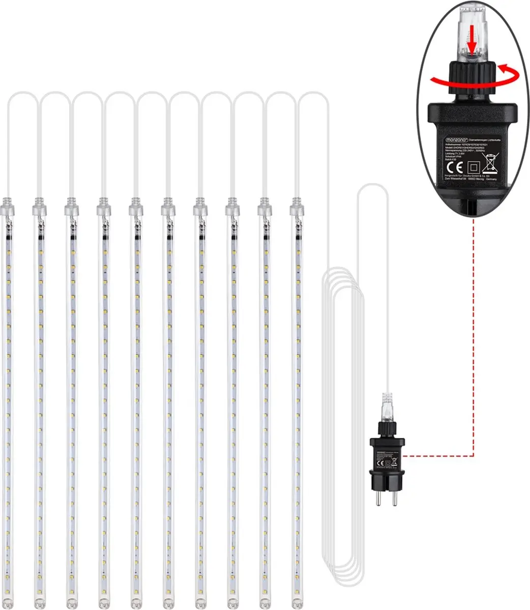 Monzana IJspegelverlichting 480 LED 360cm - Warm Wit