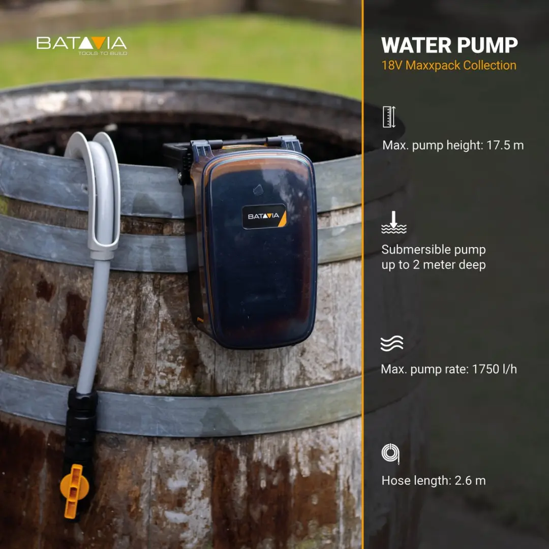 Batavia 18V Accu Waterpomp 7064056 - 1800L/u