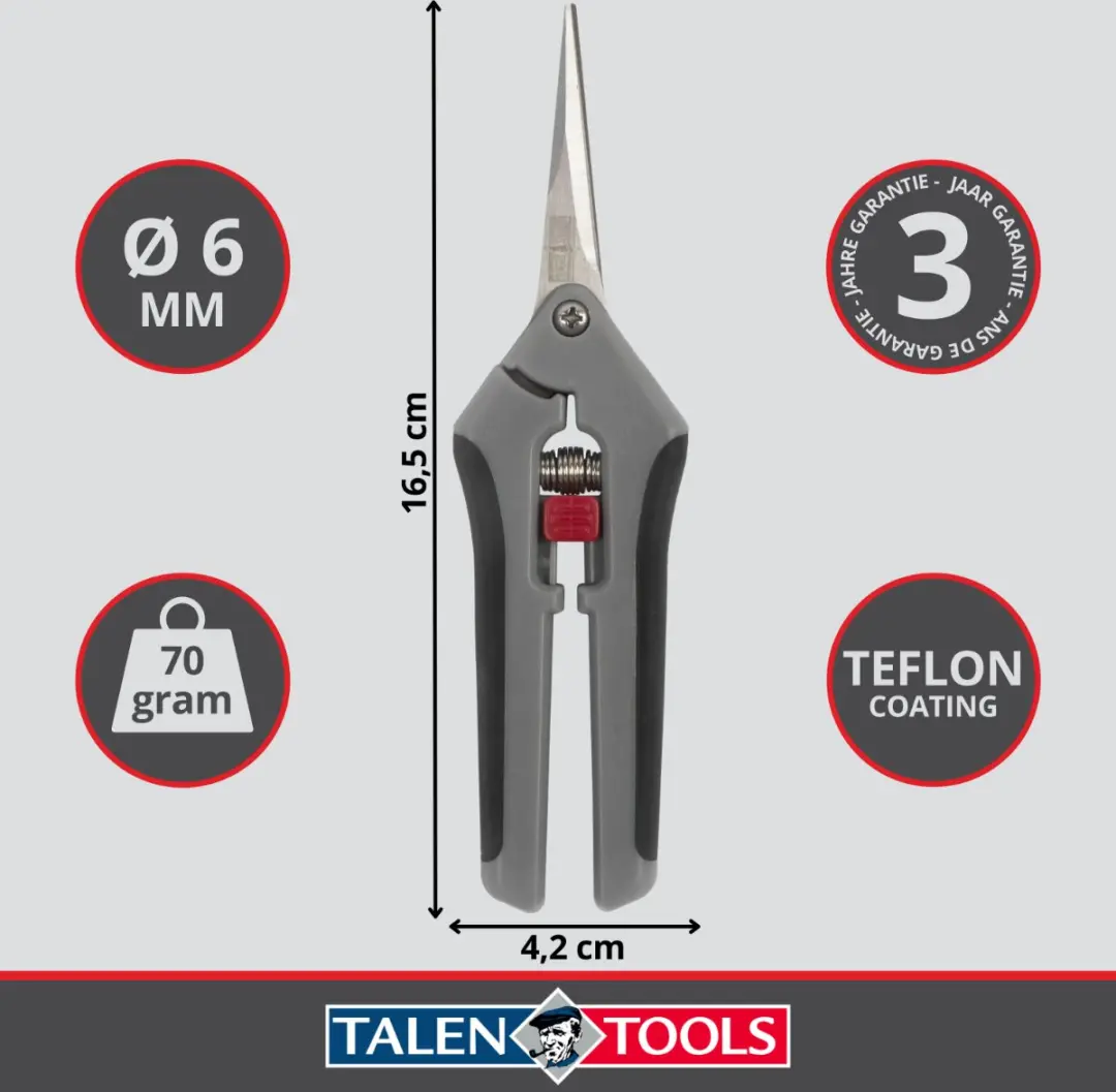 Talen Tools Bloemenschaar Premium 16,5cm