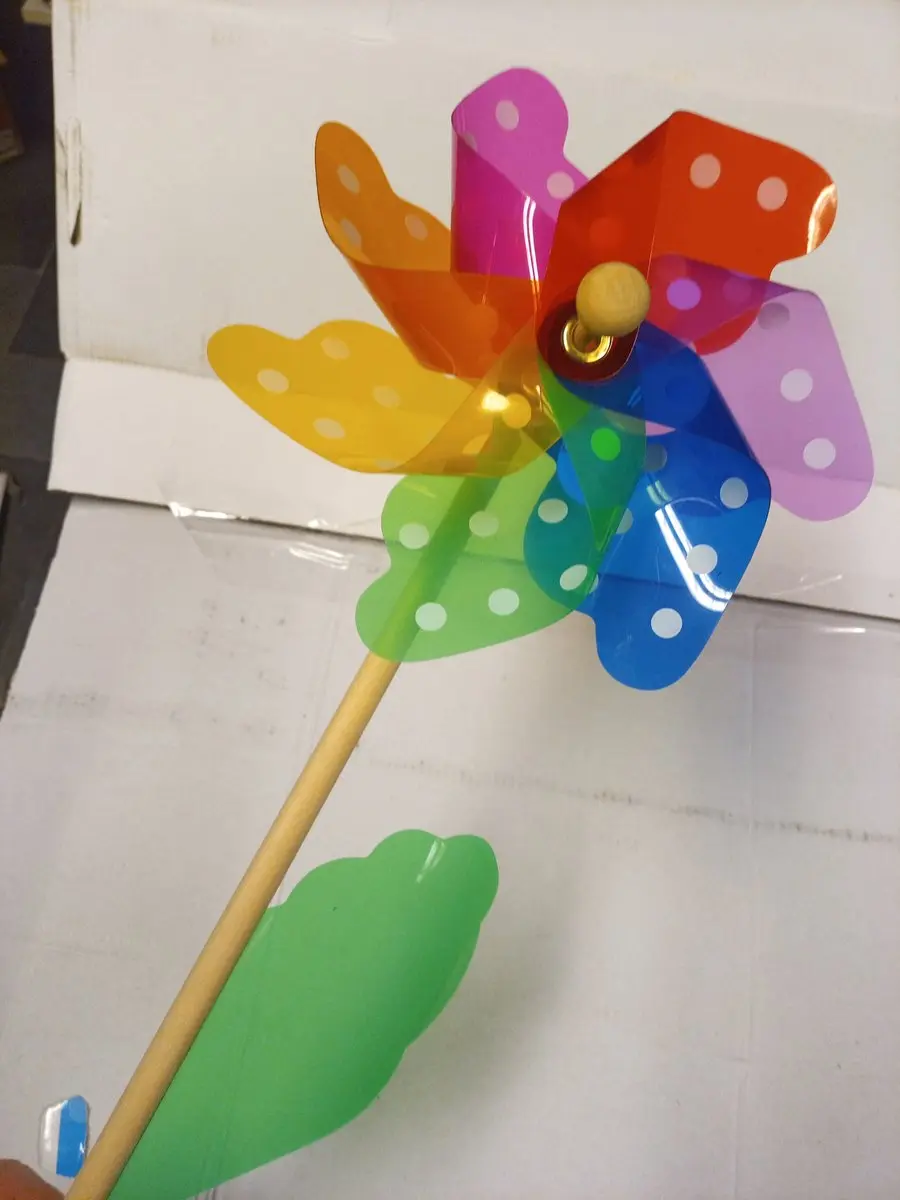 VDTOYS Regenboog Windmolens Set - 5 Stuks Ø18cm