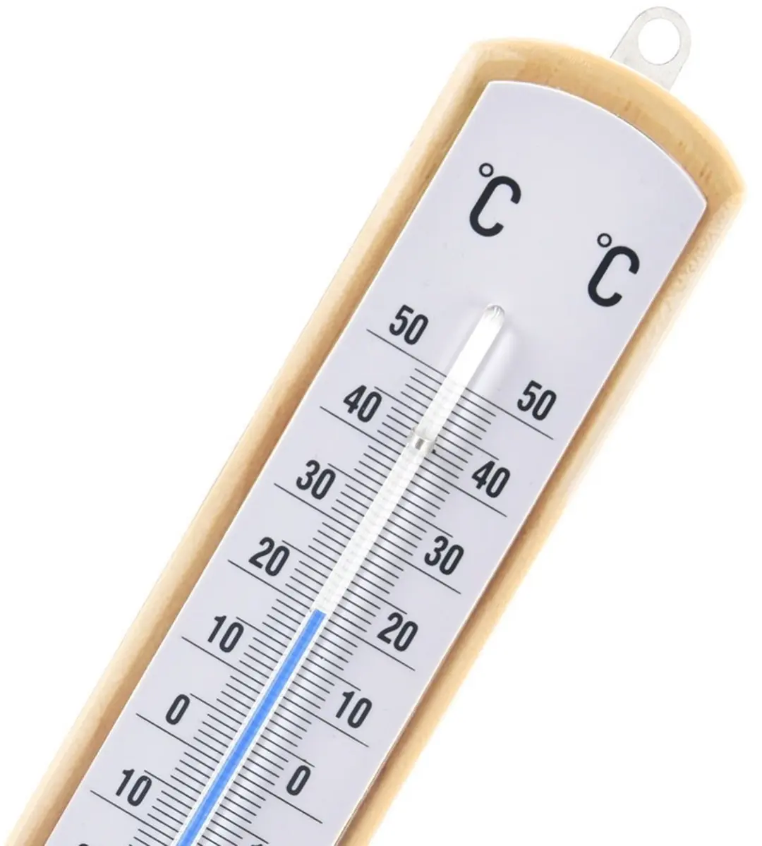 Orion Houten Buitenthermometer 21cm - Klassiek Design